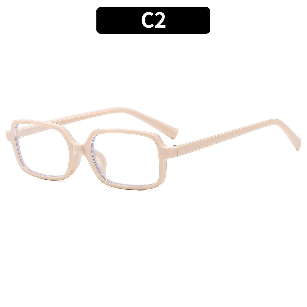 Fashion Retro Small Rectangular Frame Anti Blue Light Glasses for Women Ins Simple Commuting Computer Eye Eyeglass Frame