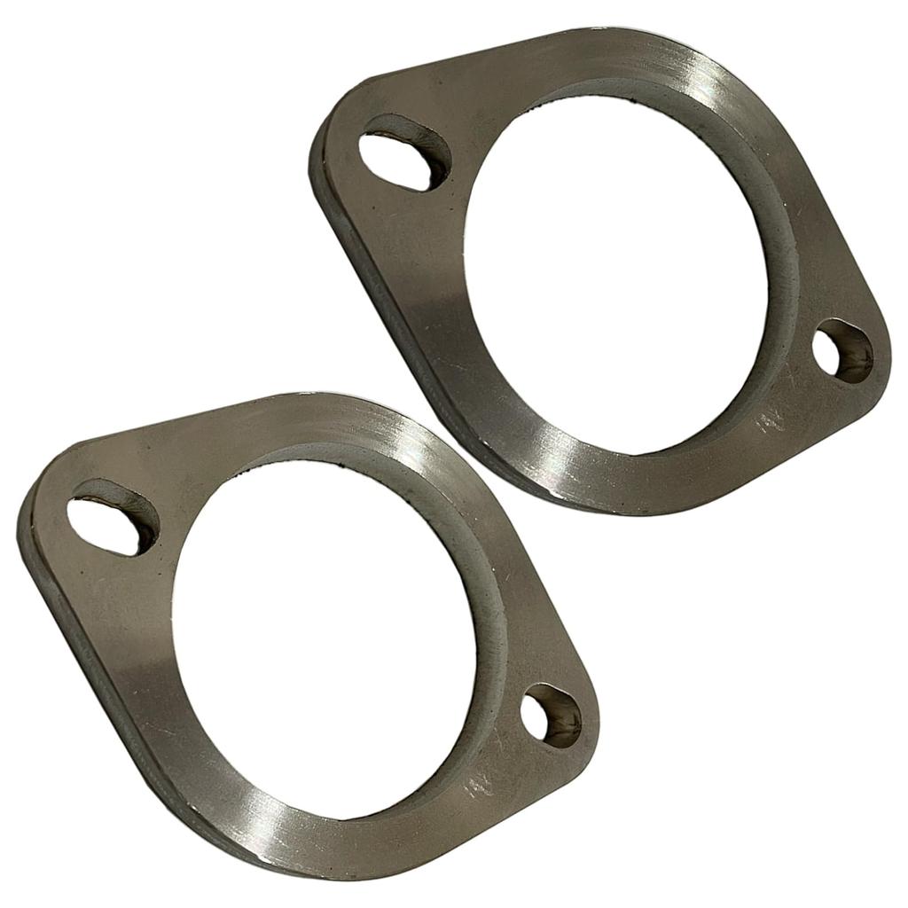 Modern La Tail Press Flansch Schalldämpfer Universal Geschweißt Auspuff Edelstahl mit x Flansch, Flansch, 51mm, 60mm, 76mm, Dichtungen, YM-302-MF (81mm 2)