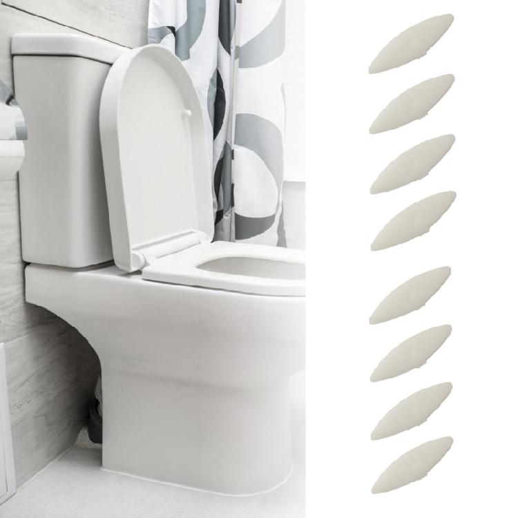 Kunststoff Toilettensitz Stoßdämpfer Quilet Matratzen Stoßdämpfer Polster Antirutschmatte 8 Stück für sicheres und leises Schließen des Sitzes