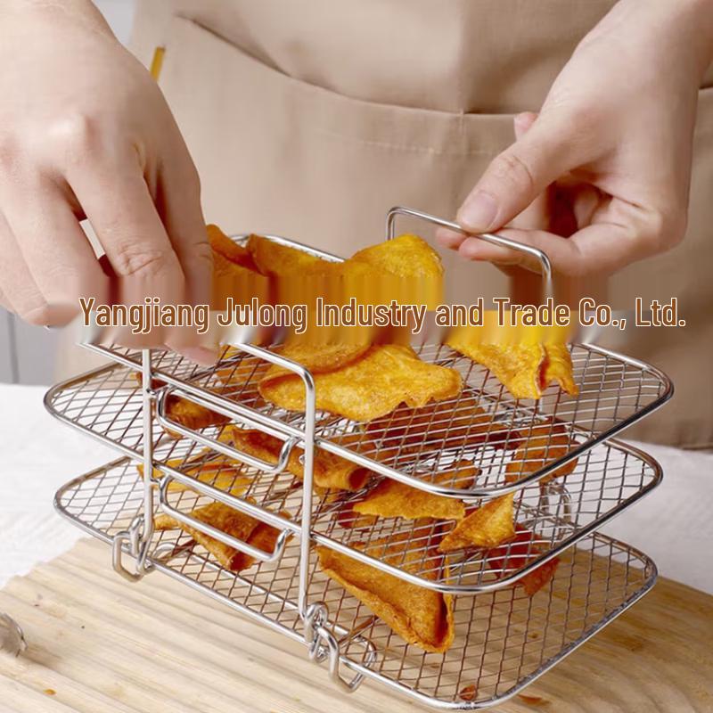 ZISIZ 304 Stainless Steel Square BBQ Grill Rack