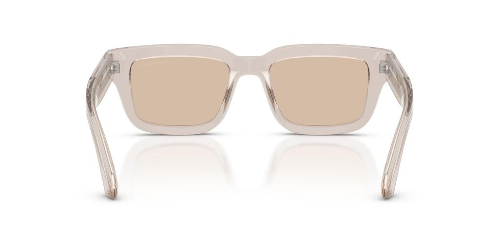 EMPORIO ARMANI sunglasses for Shiny Transparent Light Lens 0EA4270F men. Frame Tundra. Lens Brown. width 53mm.