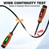POROMETISTO Digital Voltage Tester Flathead Screwdriver Electrical Induction Circuit Test Pen with LCD Display and Buzzer Alarm