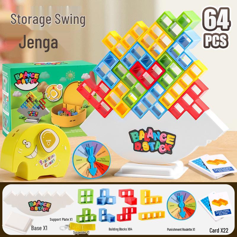 Russian Tetris Balance Blocks: Parent-Child Interactive Educational Stacking Toy