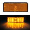 Motorcycle Scooter Moped Rectangle LED Reflector Tail Brake Light Stop Lamp Red