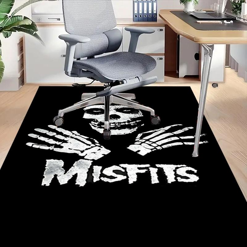 1pc Misfits Skeleton Carpet Anti Slip Polyester Floor Mat for office.Bedroom