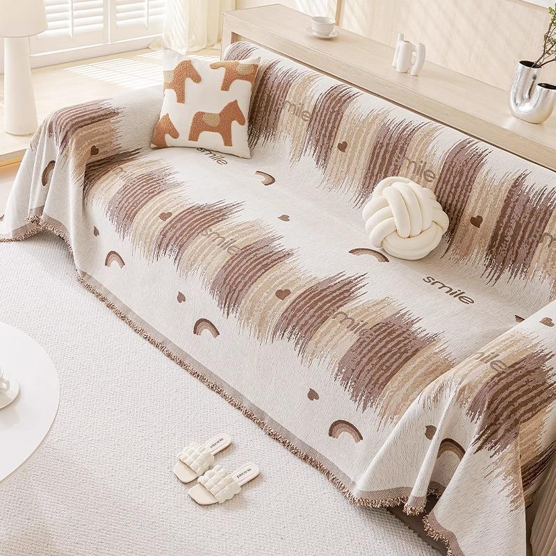 Small fresh sofa towel, a whole cover 2025 new four-season universal sofa cushion, non-slip all-inclusive sofa cover