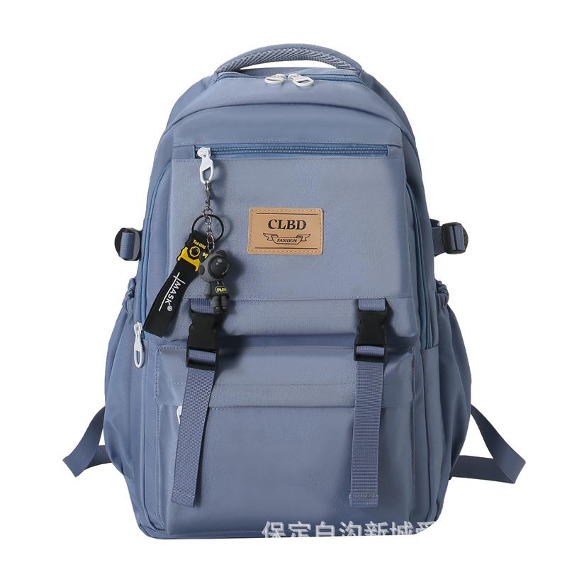 Schoolbag new backpack men's fashion schoolbag women's neutral backpack large capacity junior high school student schoolbag travel backpack