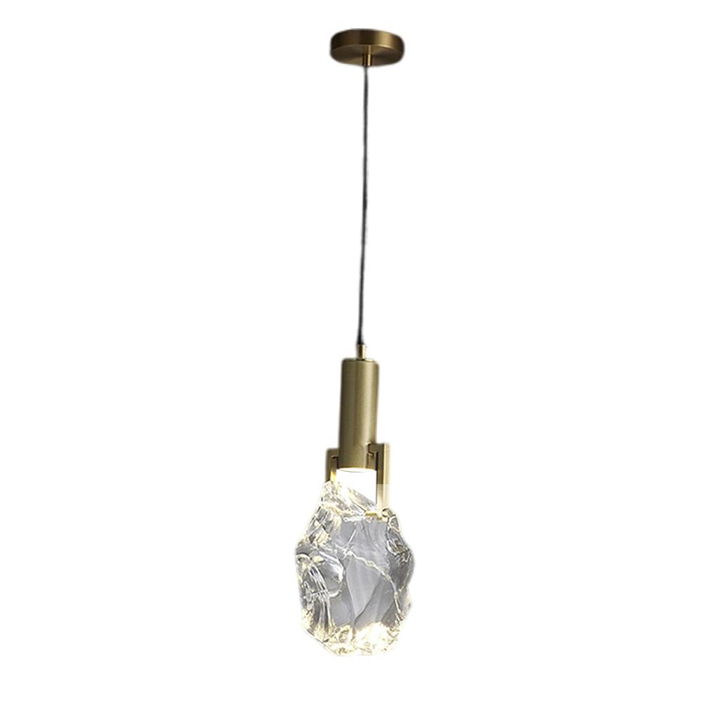 Modern Ceiling Hanging Lamp Decorative Lighting Adjustable Wire Crystal Pendant Light for Kitchen
