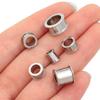 5-10pcs/lot Stainless Steel Spacer Beads Big Hole Round Big Hole Slider Beads DIY Jewelry Making Necklace Bracelet Accessories