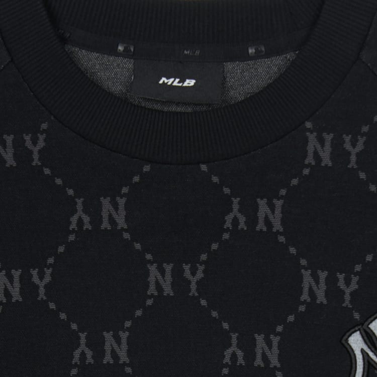 MLB New York Yankees Monogram Sweatshirt Unisex Black 3AMTM0951-50BKS