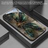 Gilded Emerald Dragonfly Black Glass Phone Case for Samsung Galaxy S26/S25 Ultra/S24/S24 FE/S24 Plus/S24 Ultra/S23+/S22+/S21 5G