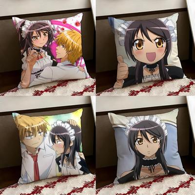 MMaid Sama Anime Cushion Cover Reversible Soft Durable Pillow Cover Home  Car MultiScene Use for Daily Comfort
