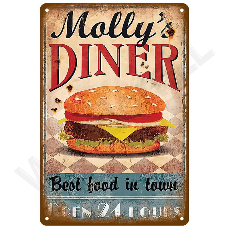 Retro Tin Sign Vintage Metal Signs Plates Posters House Interior Bathroom Wall Art Mural Aesthetic Room Home Decor Decorations