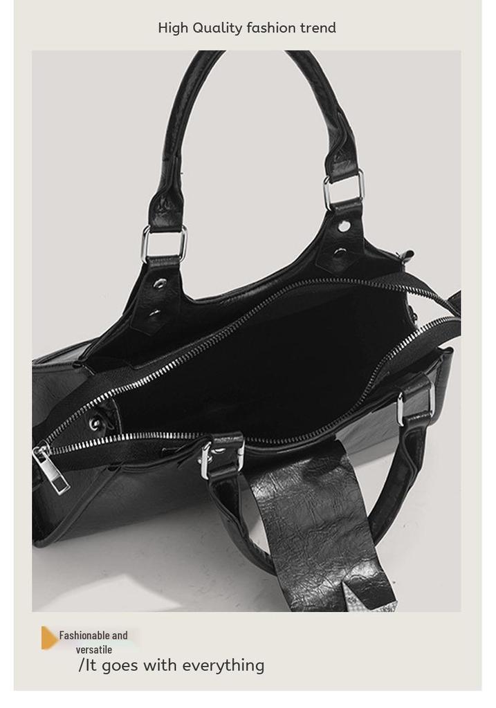 Discarded Star 2026 Y2K Punk Spicy Girl Motorcycle Underarm Shoulder Handbag