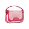 Emporio Armani Flip Closure Detachable Shoulder Strap PVC Mini Crossbody Handbag Women Handbag Magenta Y3H294-YWS5B-80746
