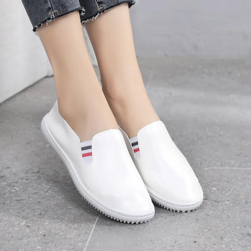 Women Fashion Sweet Light Weight Spring & Summer Slip On Anti Skid Loafers Lady Classic Black Comfort Shoes Ab604