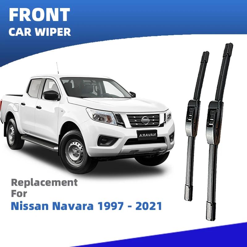 LHD Front Windshield Wiper Blades For Nissan Navara D40 D23 2004-2021 Windscreen Accessories 2008 2009 2010 2012 2014 2015 2018