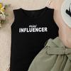 Girls' Sets Spring and Summer Children's Fashion Letter Sleeveless Vest and Trousers