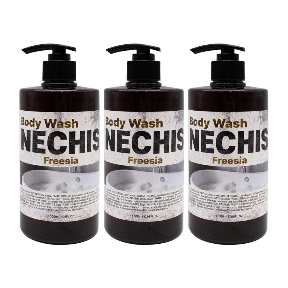 NECHIS RXMNTXCZ Fragrant Mildly Acidic Body Wash Freesia 500ml x 3