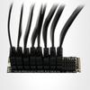 M.2 NVME PCIE to SATA3.0 6Gbps 6 Port Expansion Card Hard Drive Extended PCIE Adapter Card For Monitoring