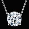 SAY Silver Color 18 Inch Pendant Necklace AAA Zircon For Women Man Fashion Wedding Party Charm JewelryGood Product