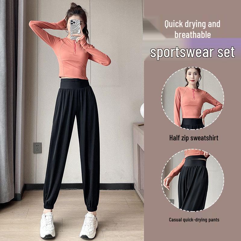 2024 Women's Quick-Dry Running & Gym Sportswear Set for Hiking, Badminton, Morning Runs, & Yoga