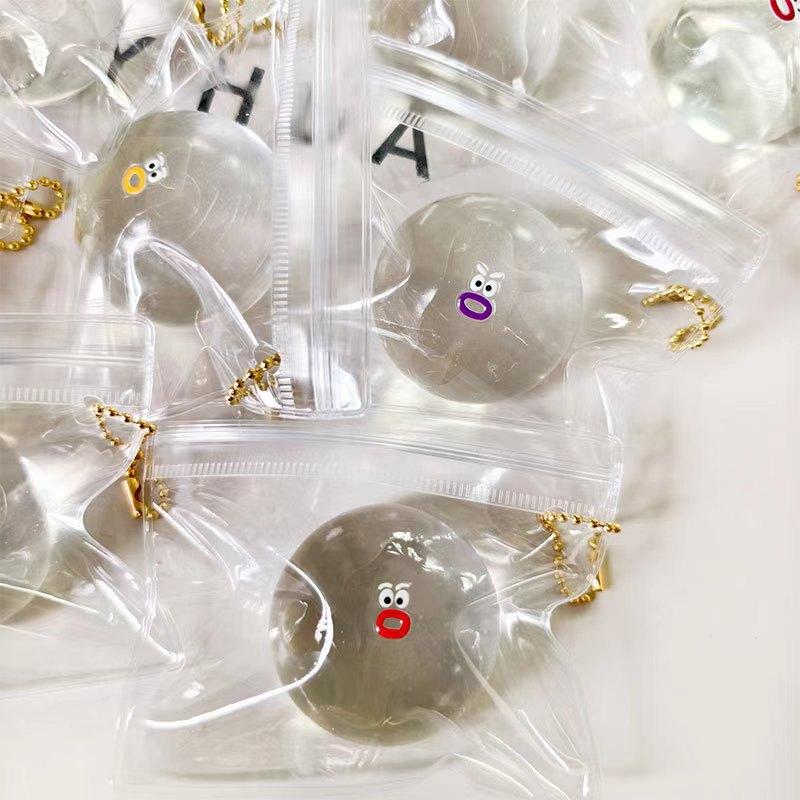 Creatieve Nieuwigheid Transparante Kawaii Kleine Goudvis Tas Siliconen Knijp Knijp Clownvis Speelgoed Volwassen Stressverlichting Kindercadeaus