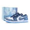 Air Jordan 1 Onda Fluorescente Caçando As Estrelas Antiderrapante Resistente à Abrasão Cano Baixo 553558-404(Equipe626-)