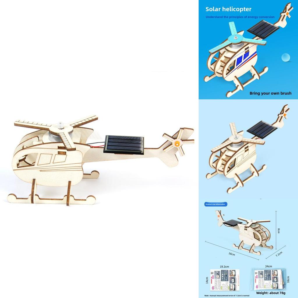 Science Experiment Diy Solar Powered Airplane Stem Educational Kit For Children