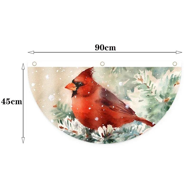 

Christmas Outdoor Fan-shaped Flag Banner Christmas Decor for Home 2024 Cristmas Drop Ornament Xmas Navidad Gift New Year 2023