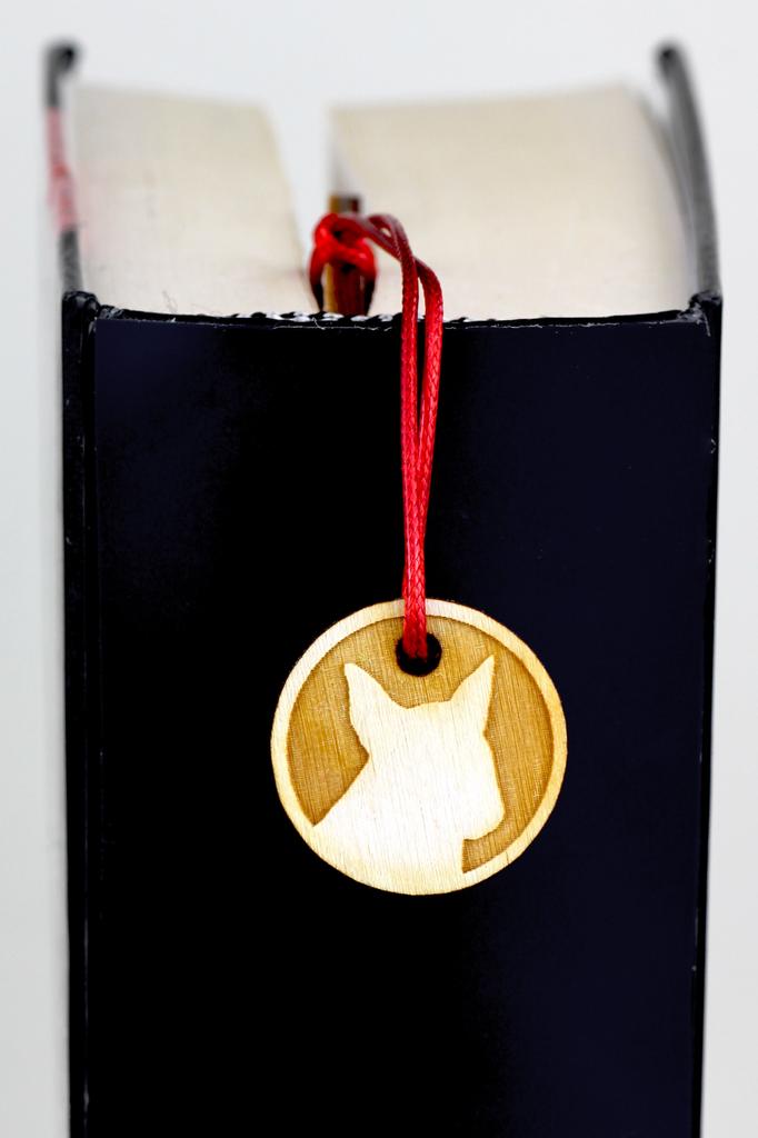 Miniature Bull Terrier - dog bookmark, personalized bookmark, gift for bookworm from Art-Dog brand