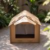 Outdoor Feeding Shelter Sturdy Cat House Safe for Garden