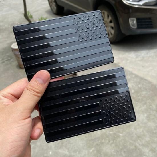 American Flag Emblem Badge Stickers Car Trunk Fender Decal DIY Decoration 2Pcs