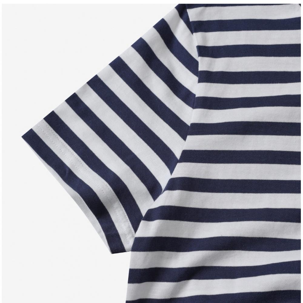 Apesse Cohbz M26419 Iak Dark Navy Raye Stripe Brody Standard Union Short Sleeve Tee