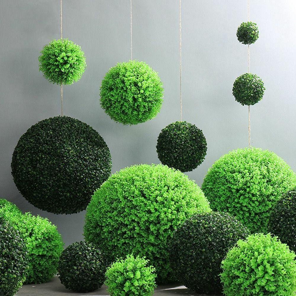 Home Outdoor Decoration Wedding Party Green Garden Green Plant Hanging Plant Plant Ball Grass Ball