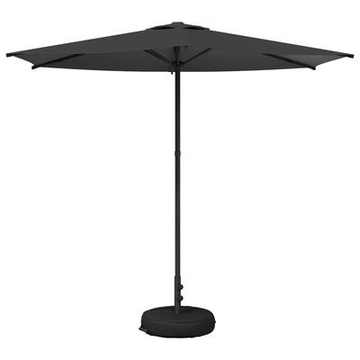 Garden Umbrella with Base 270 X 270 Cm Polyester Rectangular