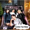 Custom Name Kpop Group Fashion Blanket Ideal Bedding Blanket Perfect for Travel, Camping, Living Rooms, Offices, Sofas, Fan Christmas Gift