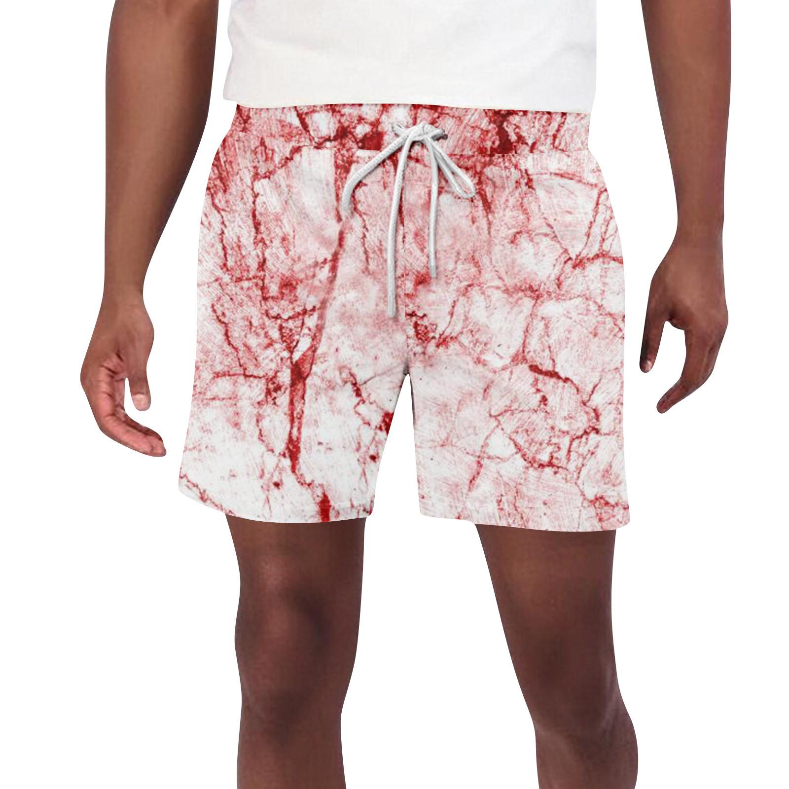 

Мужские шорты с принтом на тему Хэллоуина и ужасов, мужские повседневные спортивные пляжные шорты на шнурке L