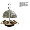 Adjustable Bird Feeder Hanging Bird Feeder with Clear Rain Proof Dome Outdoor Birdseed Tray for Garden Patio Wild Birds
