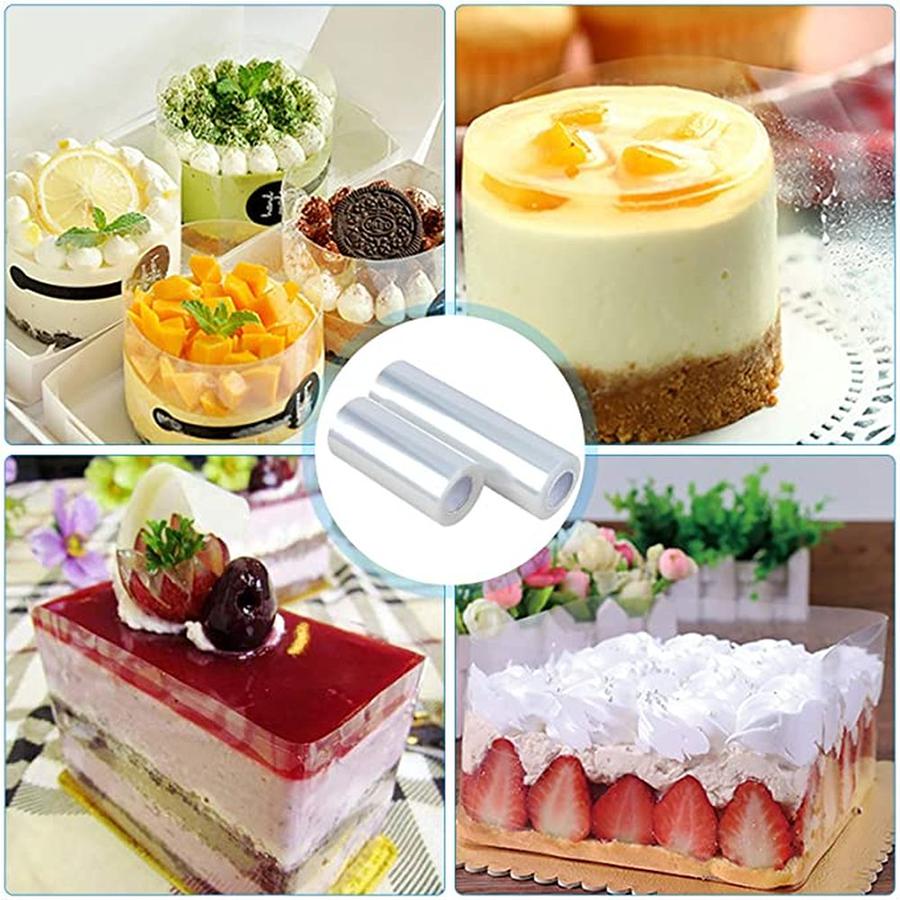 393inch Cuttable Transparent Mousse Cake Collar Food Grade Cake Fixing Ring Kitchen Cake baking decoration accessories kitchen