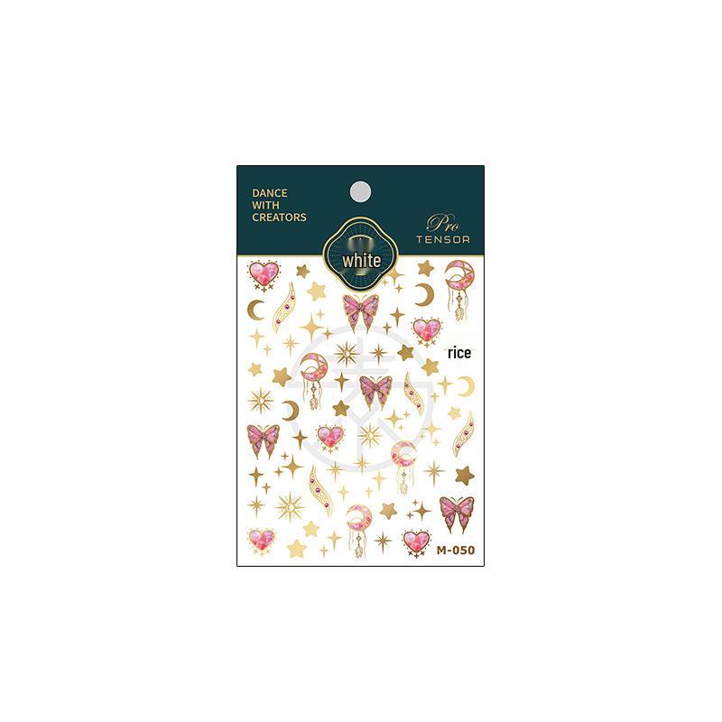 

TENSOR 3D Наклейки для ногтей «Бабочки», Самоклеящаяся серия горячего тиснения M-050