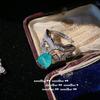 Mojito Emerald Crown Necklace, Rich Woman'S Joy, 18K Gold Plated, Pa Green Water Drop Zircon Ring