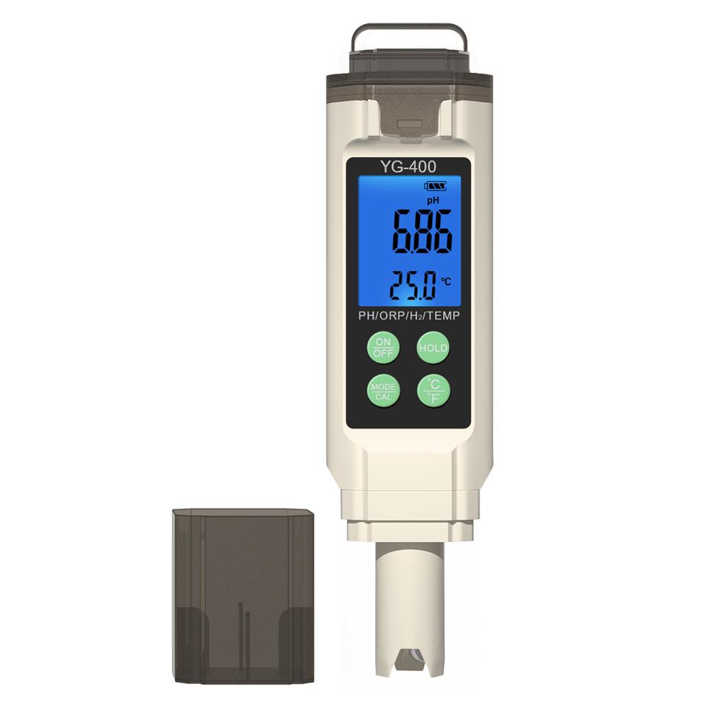 4 in 1 Water Quality Tester ORP/H2/PH Temperature Meter Portable Water Tester for Drinking Water/Aquariums/Hydroponics/Pools