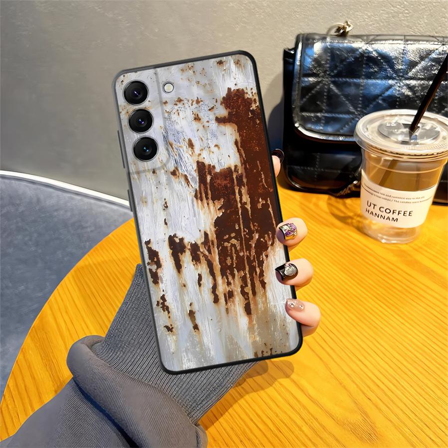 Fashion Rust Case for Samsung Galaxy A10 A20 A01 A02 A30 A40 A07 A05 A50 A70 Note 20 Ultra 9 10 A04 A06 A03 Phone Cover