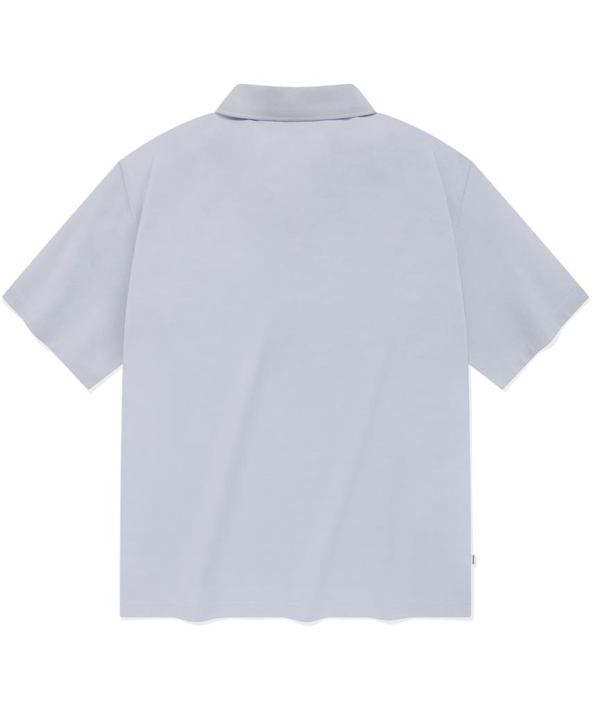 COVERNAT Authentic Pocket Collar T-Shirt Light Blue