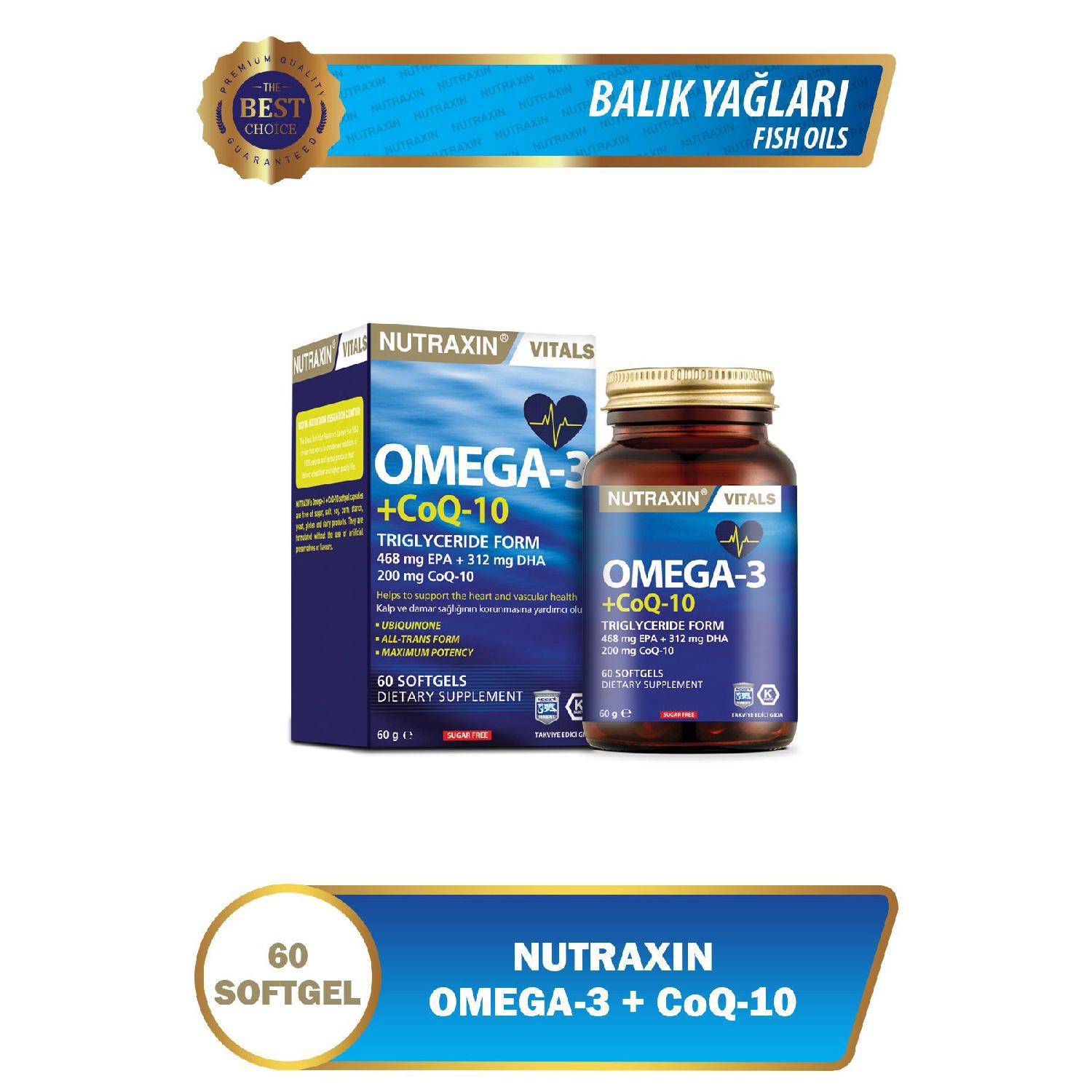 

Omega 3 Coq-10 60 Capsules