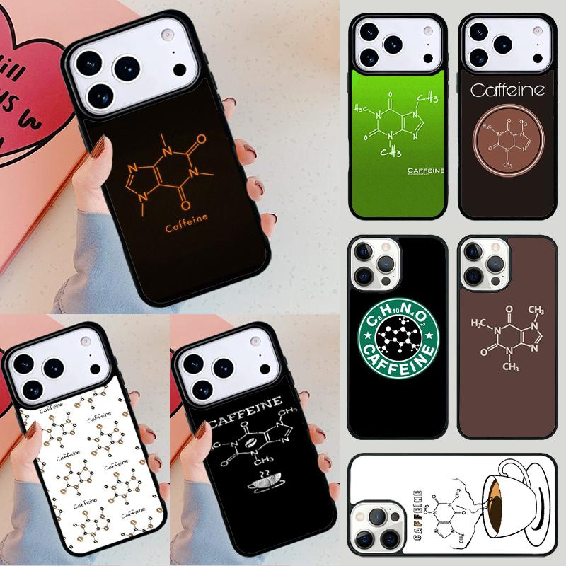 Science Chemistry Caffeine Phone Case For iPhone 17 Air 14 15 13 12 Max Cover For Apple 16e 11 Pro Max Plus Coque