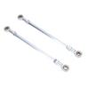 1 Pair 255mm Steering Tie Rod Kit Steel Alloy 8mm Ball Joint Tie Rod End Assembly for Go Kart Drift Trike ATV Quad Mini