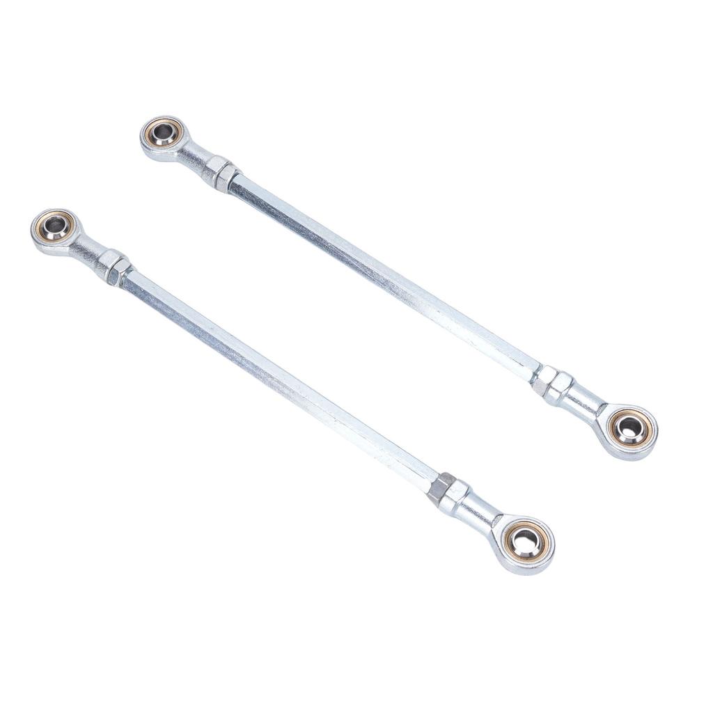 1 Pair 255mm Steering Tie Rod Kit Steel Alloy 8mm Ball Joint Tie Rod End Assembly for Go Kart Drift Trike ATV Quad Mini