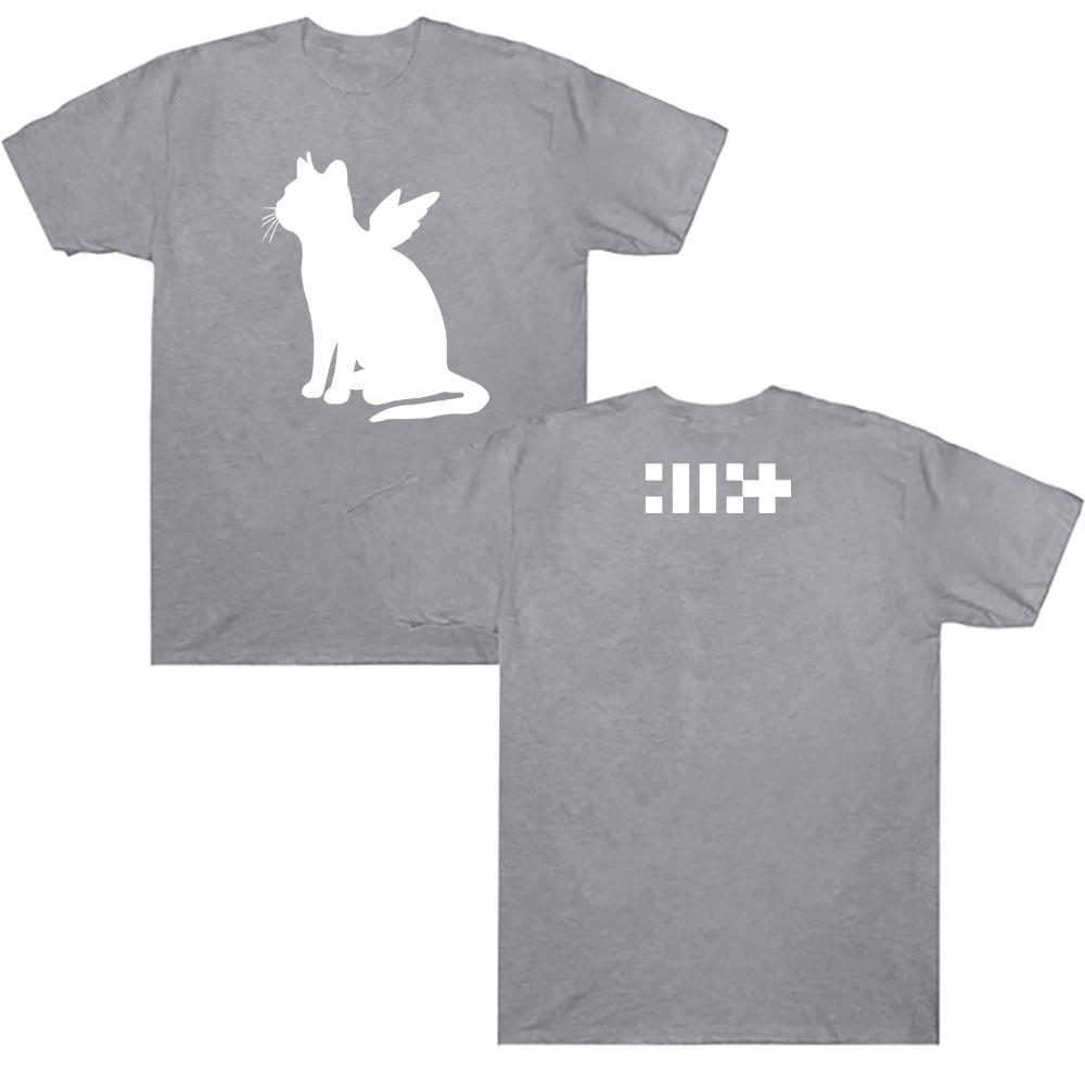 

Футболка ILLIT Kpop дівочого гурту ILLIT Bomb The Album Принт кота-ангела Одяг Корейський стиль Бавовна Жіноча Чоловіча Футболка Повсякденна Футболка Y2K 3XL